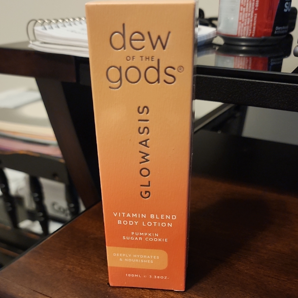 Dew of the Gods Pumpkin Sugar Cookie Glowasis Body Lotion Sealed 3 38oz